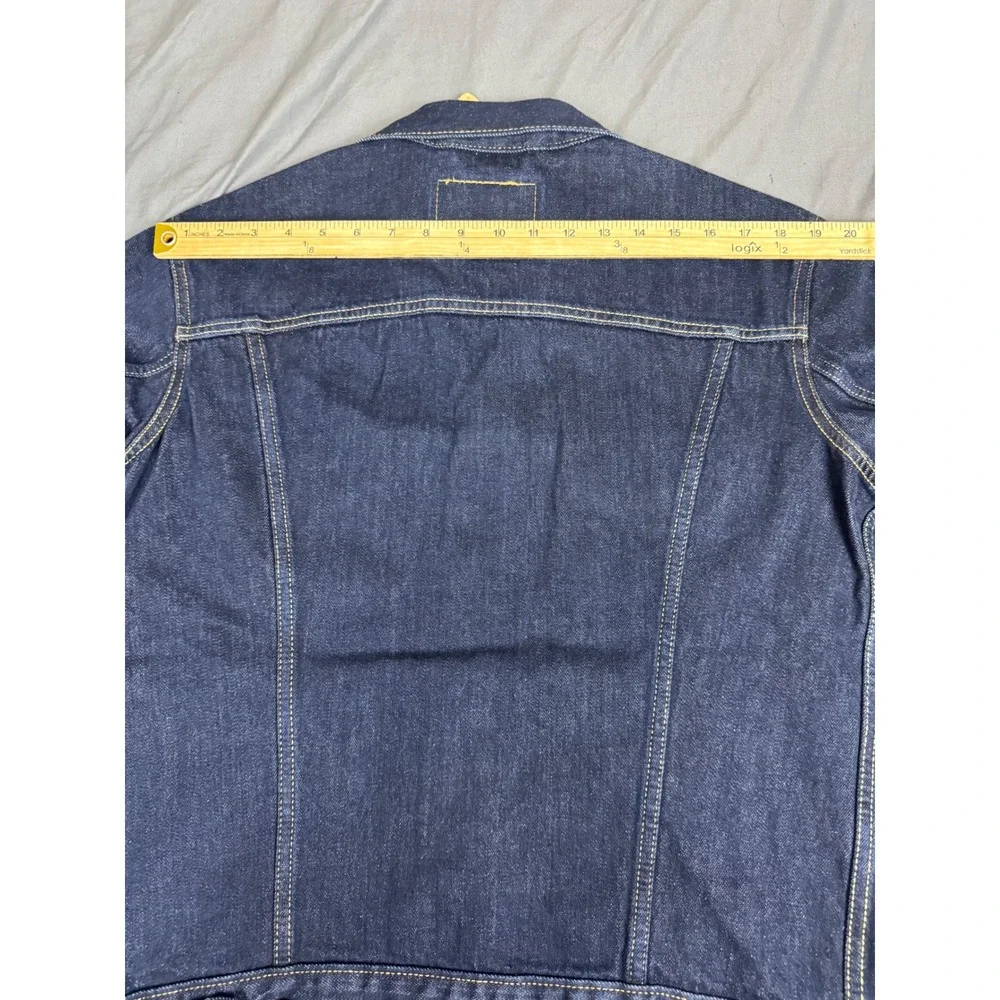 Levis Mens The Trucker Jacket Dark Indigo Denim Standard Fit Size Medium NWT